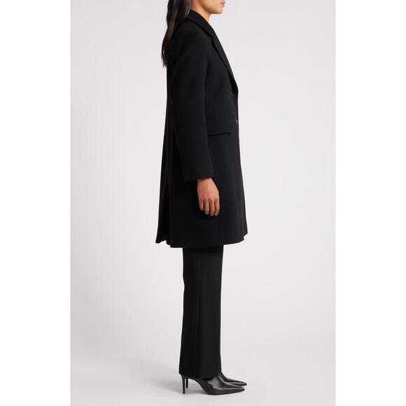 New Fleurette Charlie Wool Coat in Black Sz 6P $1295 - Picture 3 of 13